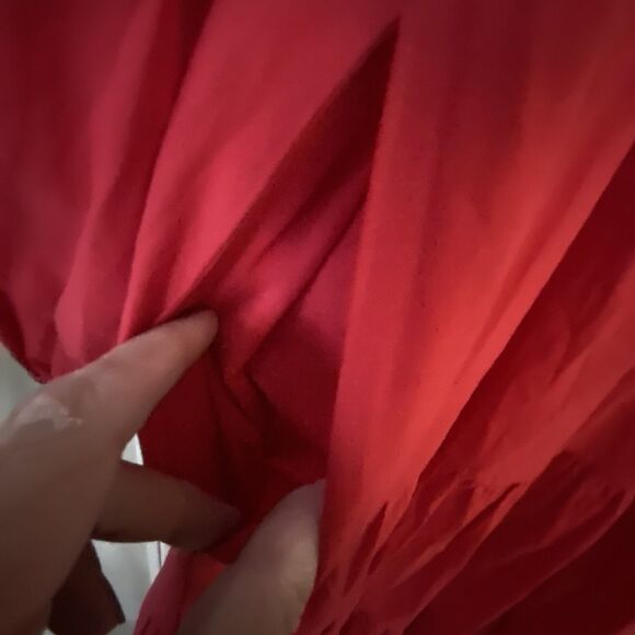 Tuckernuck Pomander Place Hibiscus Red Cotton Mabel Maxi Dress Size Large - Picture 11 of 13